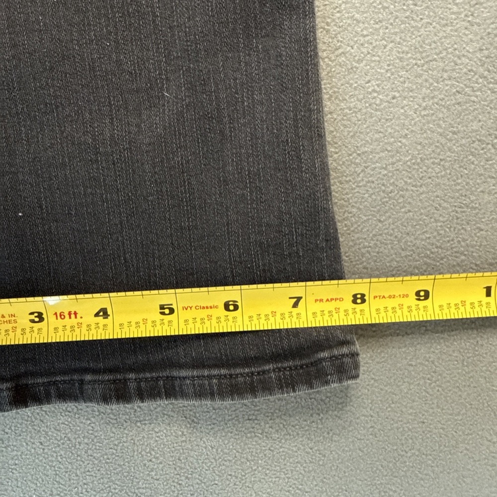 Madewell Jeans Womens 28 Black Mid Rise Kick‎ Out Bootcut Crop Stretch Denim - Picture 9 of 12